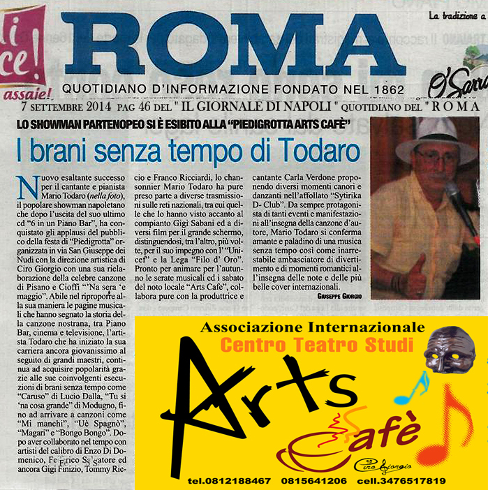 Mario Todaro 7 set 2014 Il ROMA